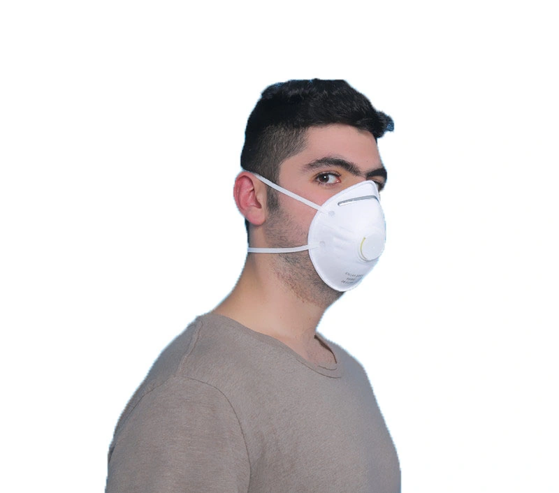 Headloop Elastic Particulate Filtering Half Mask Disposable FFP2 Dust Mask Without Valve for Personal Protective