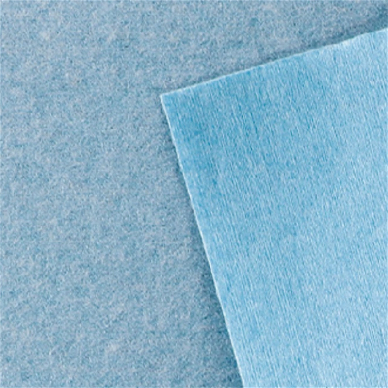 Customized 55% Cellulose 45% Polyester Fabric Spunlace Nonwoven Fabric for House Cleaning, Viscose and Pet Spun Lace Non Woven Fabric for Dry Wipes/Hand Towel