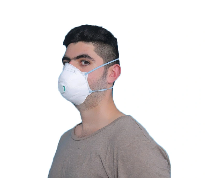 Headloop Elastic Particulate Filtering Half Mask Disposable FFP2 Dust Mask Without Valve for Personal Protective